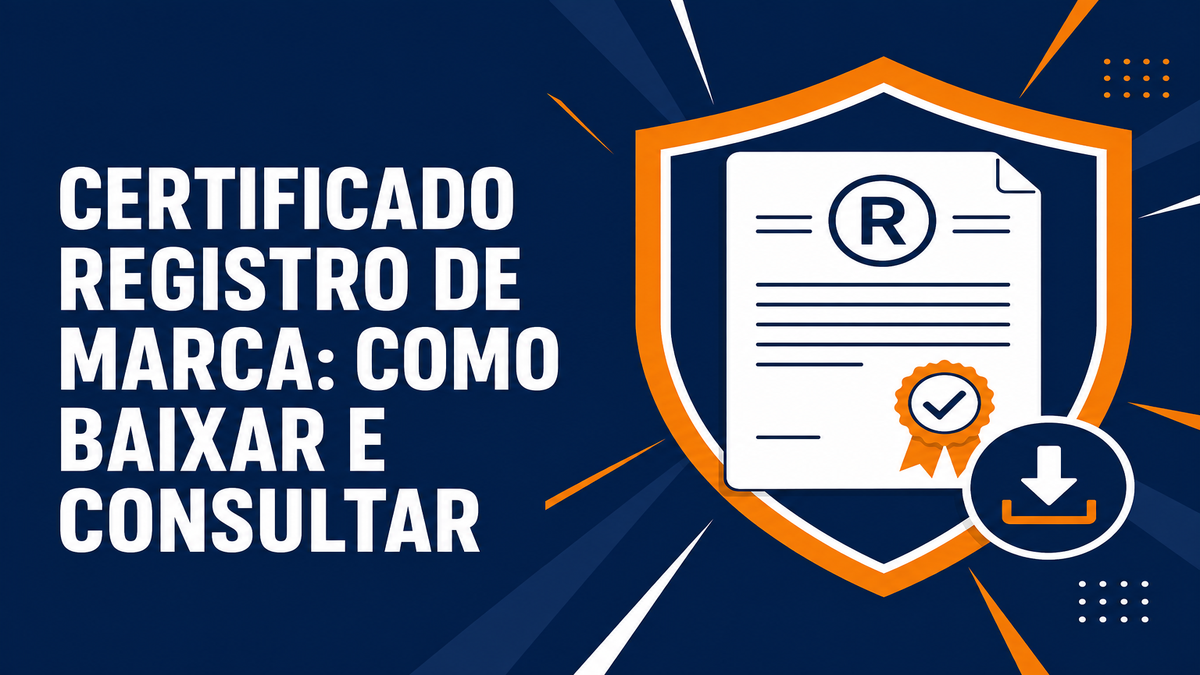 Ilustração vetorial de um escudo envolvendo certificado, selo de conferência e ícone de download